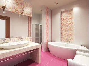 decora y disena: Fotos de Baños Color Rosa