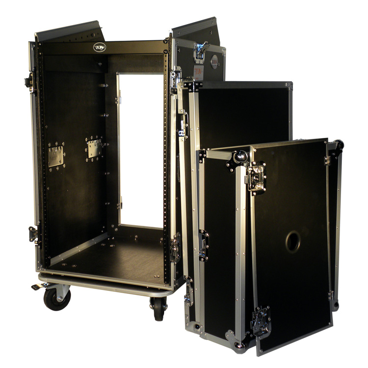 Pro X Cases 18 Space Amp Rack 10 Slanted Top 18U 10U Mixer DJ Combo