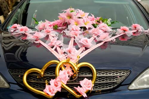 Marriage Vows Beautiful Car Decorations