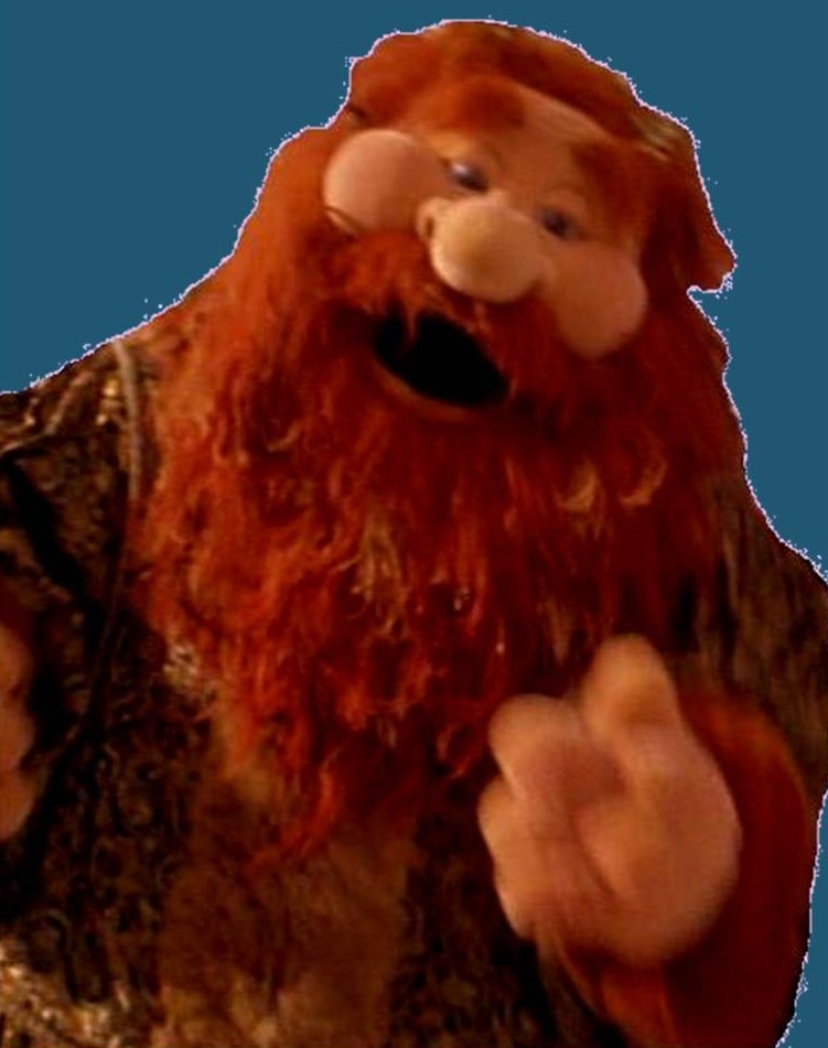 The ghost of christmas present Jerry Nelson (voice, face)