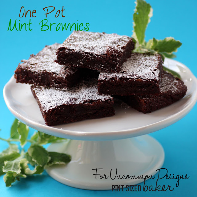 My all time favorite brownie recipe, this time made with mint. We love baking and serving these chocolate mint fudgy brownies to our friends!