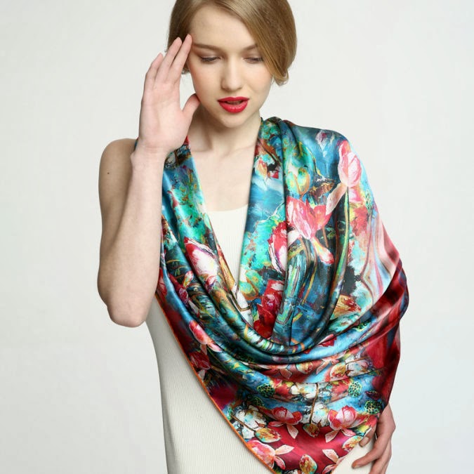 silk scarves and shawls
