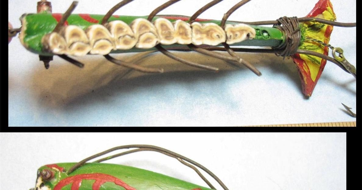 Chance's Folk Art Fishing Lure Research Blog: Super Beast Shrimp homemade  fishing lure