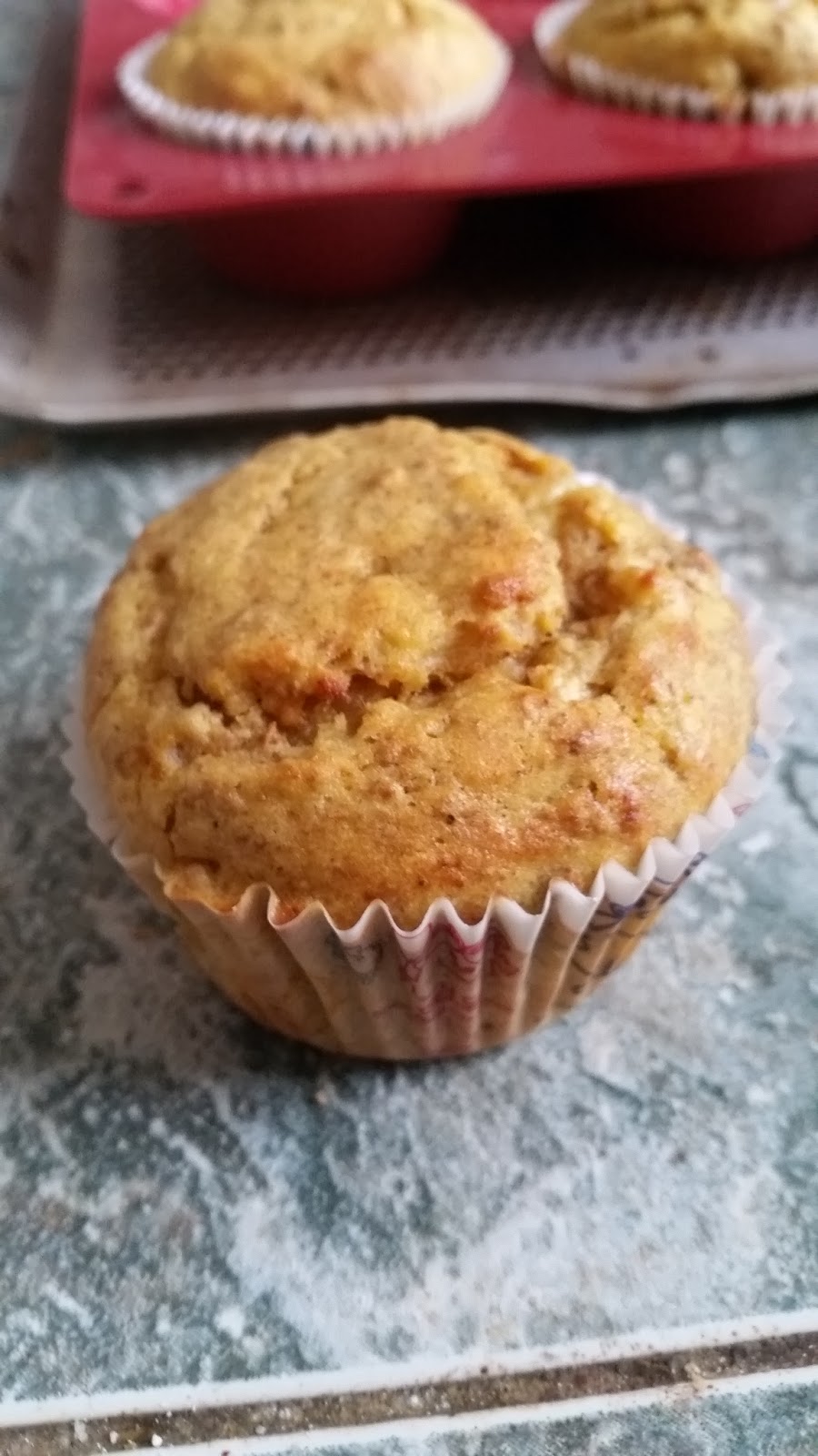 Du thé et des gâteaux Muffins santé all bran et bananes