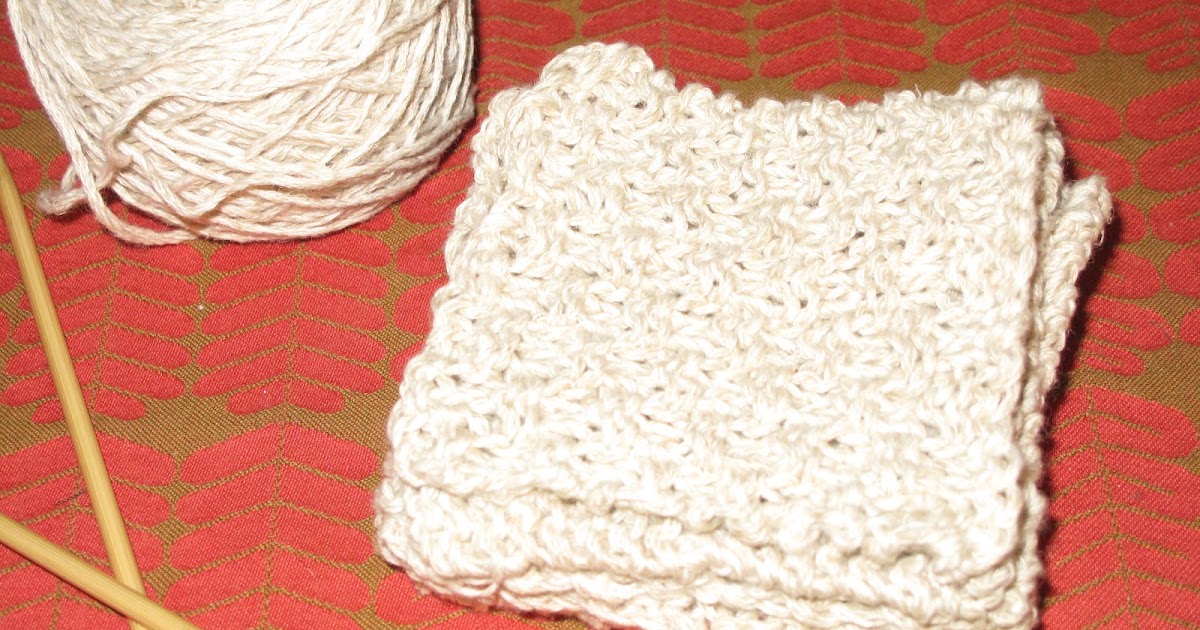 just create every day knit face scrubbies