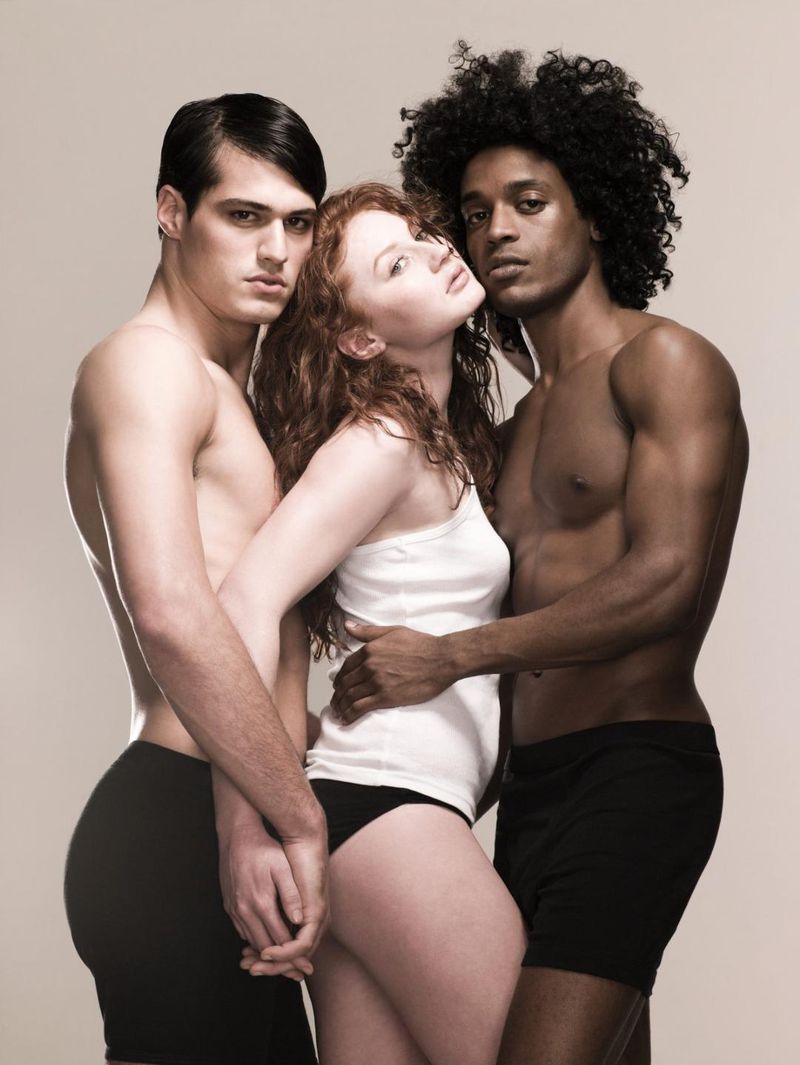 Model Undressing Threesome Jpg