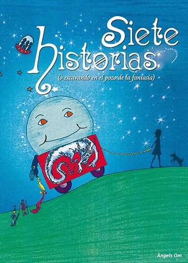 Portada del libro "Siete historias", de Àngels Om Portada del libro "Siete historias", de Àngels Om