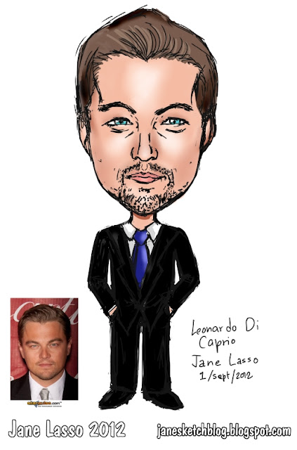 Caricatura de leonardo di caprio