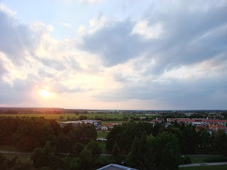 Pohled na Relax Park Třeboň z budovy lázní Aurora