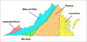 Map of Virginia's Physiographic Provinces