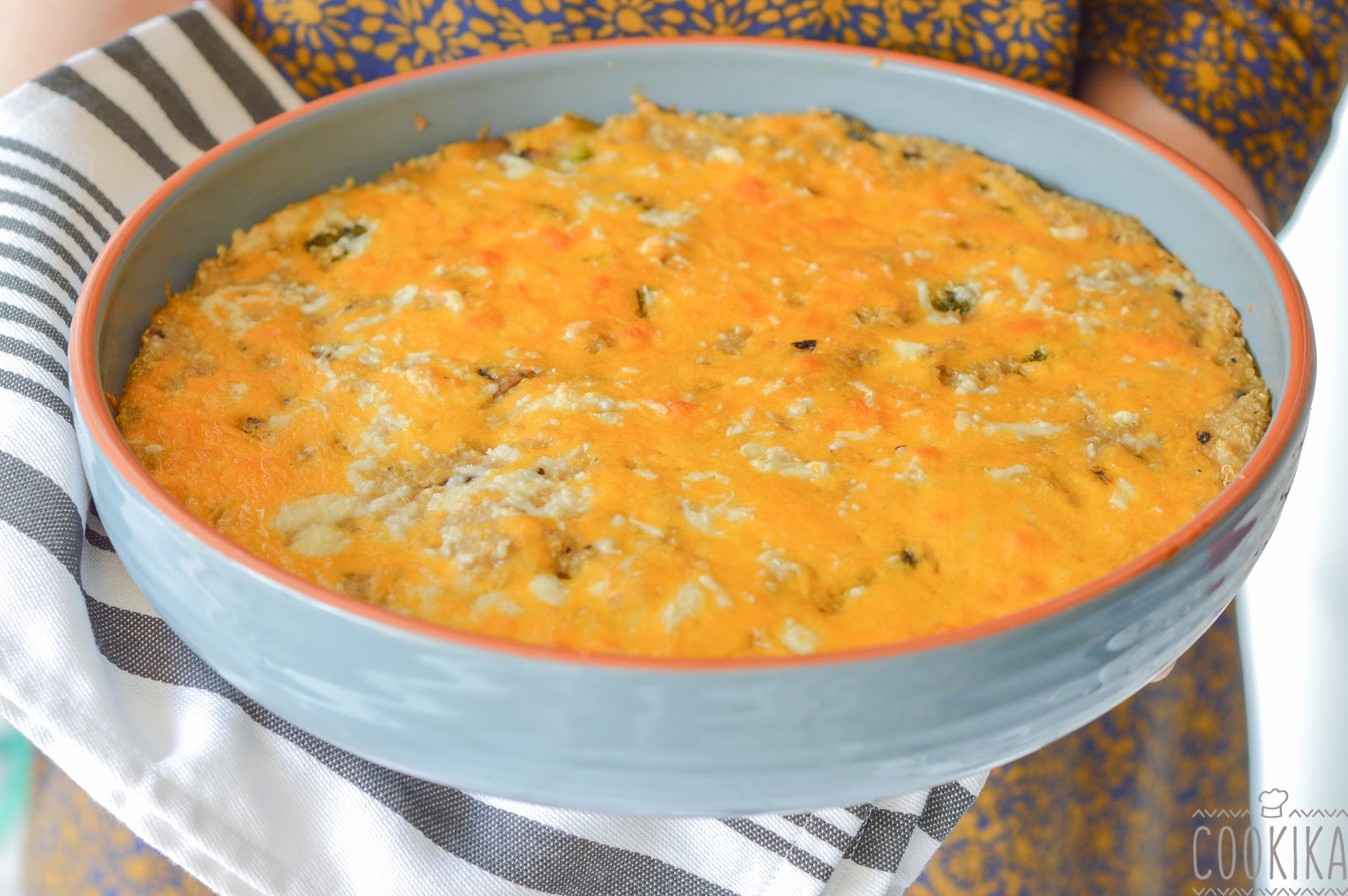 CooKika Κινοα με μπροκολο και μανιταρια Quinoa Veggie Casserole