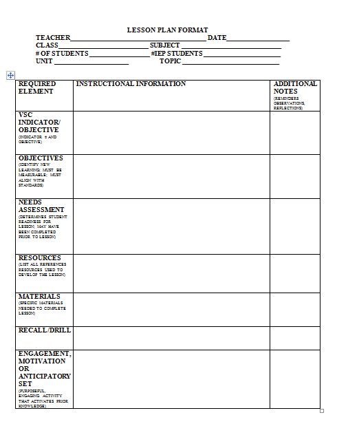 Teacher Lesson Plans