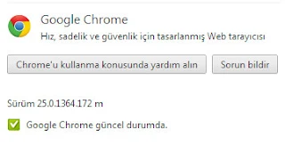 Google Chrome 25.0.1364.172 m Yükle