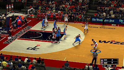 NBA 2K13 Washington Wizards HD Court Mods