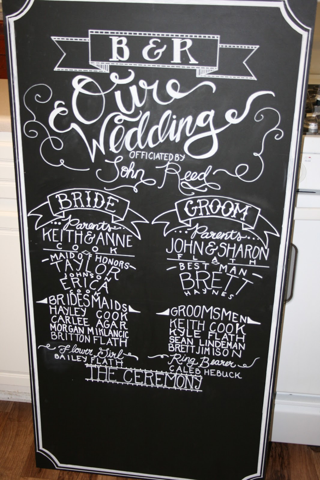 On Our Way Down the Aisle Chalkboards