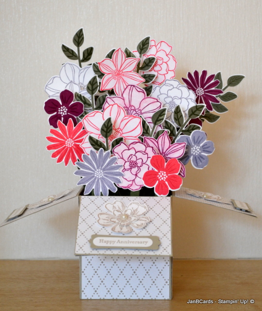 Flower Box Card JanB Cards