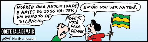 Tirinhas: Odete fala demais