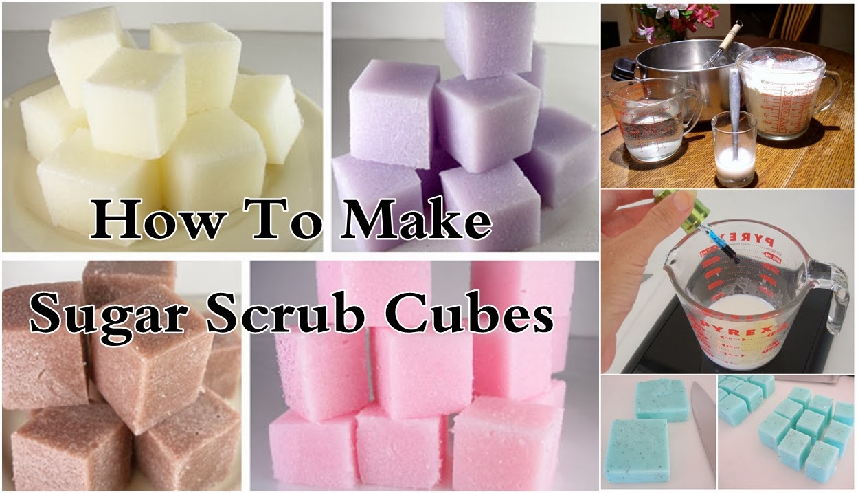 DIY Make Sugar Scrub Cubes DIY Craft Projects