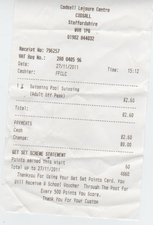 codsall leisure centre