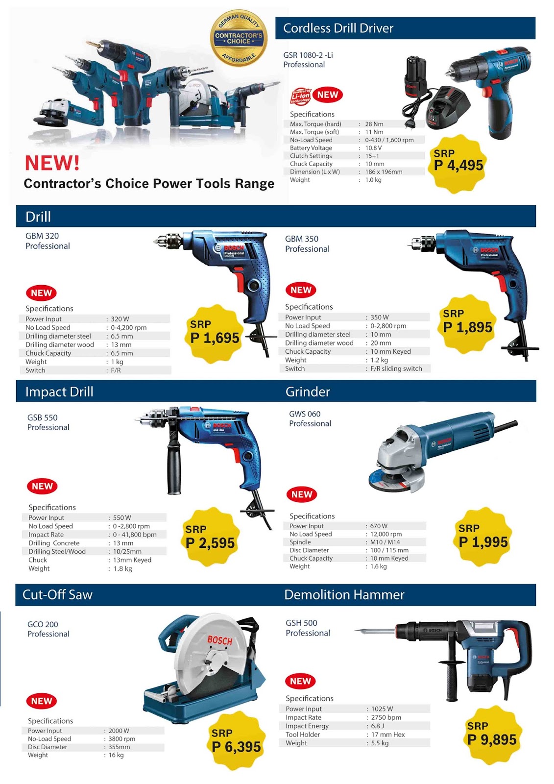 Manila Life Bosch launches new range of affordable power tools