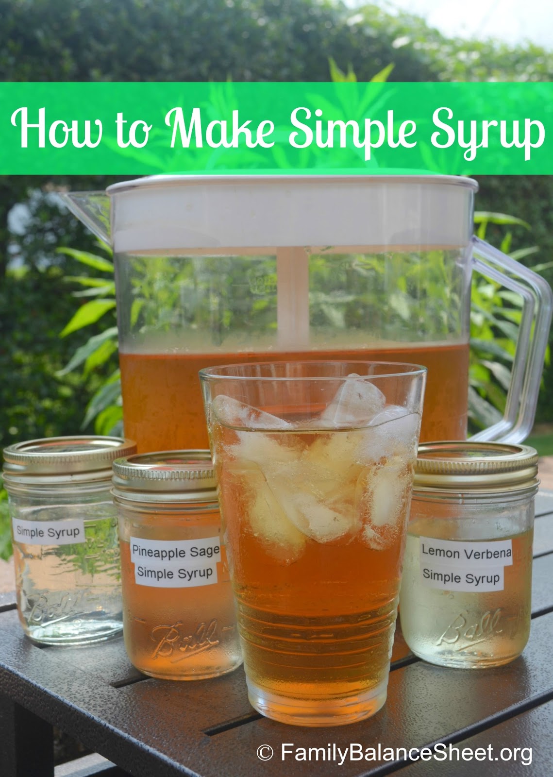 How to Make Simple Syrup Family Balance Sheet
