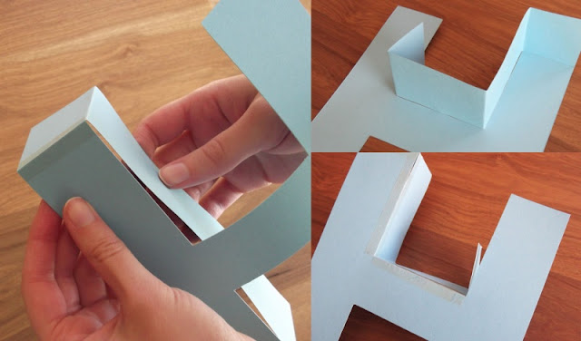 fazer uma carta de papel 3D