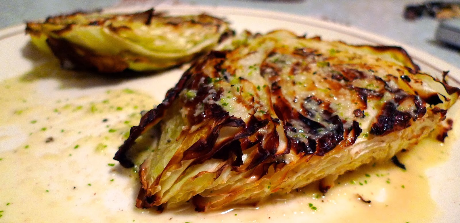 TOP KNOT let's make grilled cabbage!