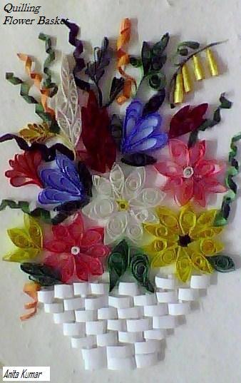 paper quilling flower basket traffic club paper quilling flower basket