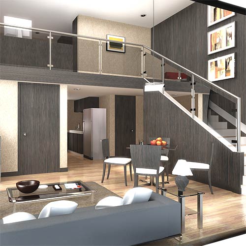 La casa in vetrina loft stile contemporaneo