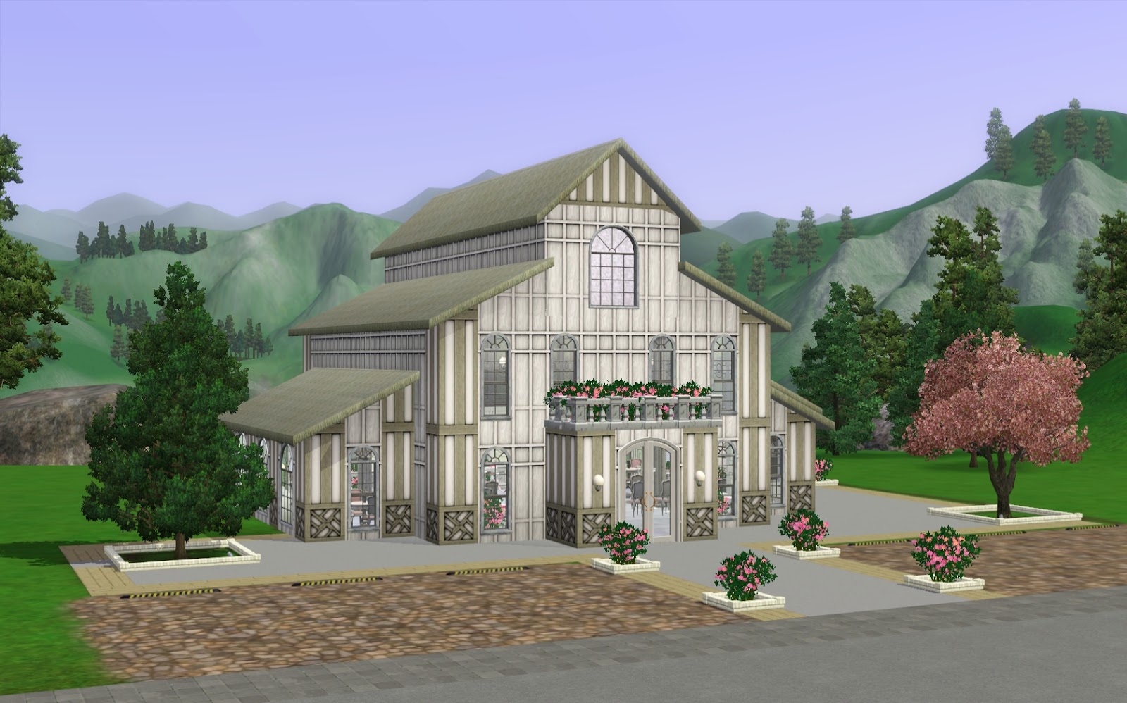 Summer's Little Sims 3 Garden Dove's Blessing Wedding Chapel