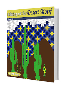  Relax in Color Desert Motif Adult Coloring Book
