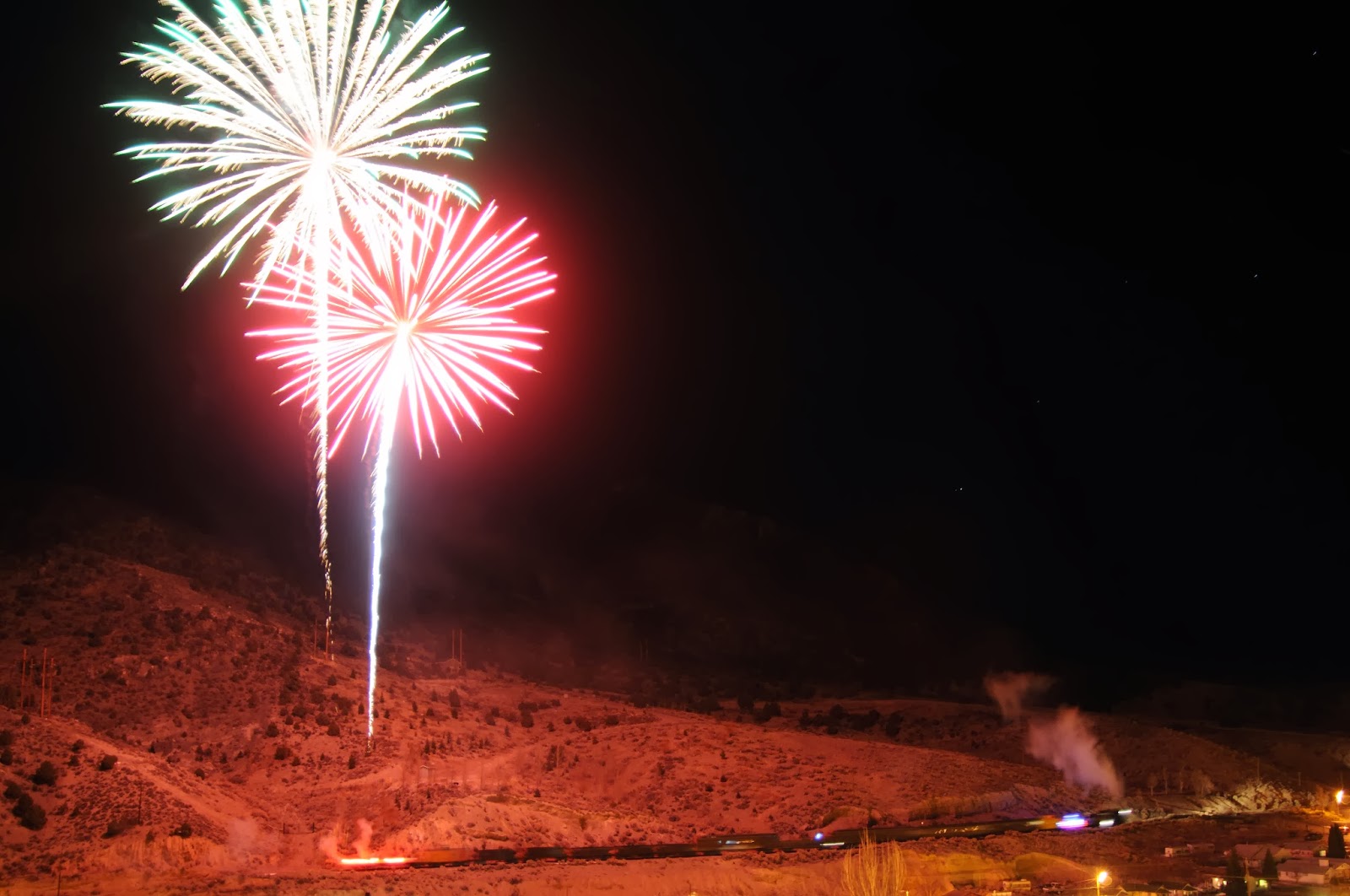 Nevada Events & Shows The Fireworks Express Steam Train Launches in Ely