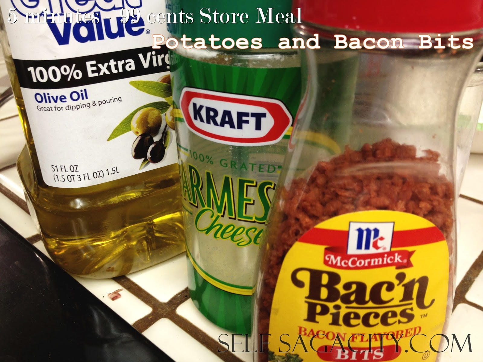 Potatoes Bacon Bits Kraft Cheese Dollar Tree Recipe Self Sagacity