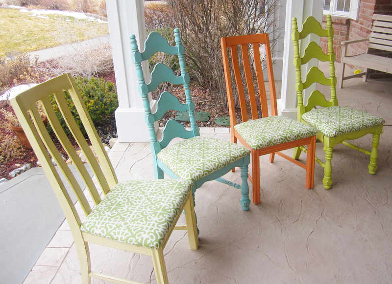 Distressed Chairs Parties and Patterns