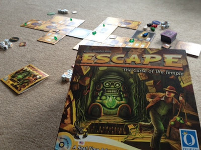 Escape The Curse of the Temple board game in play