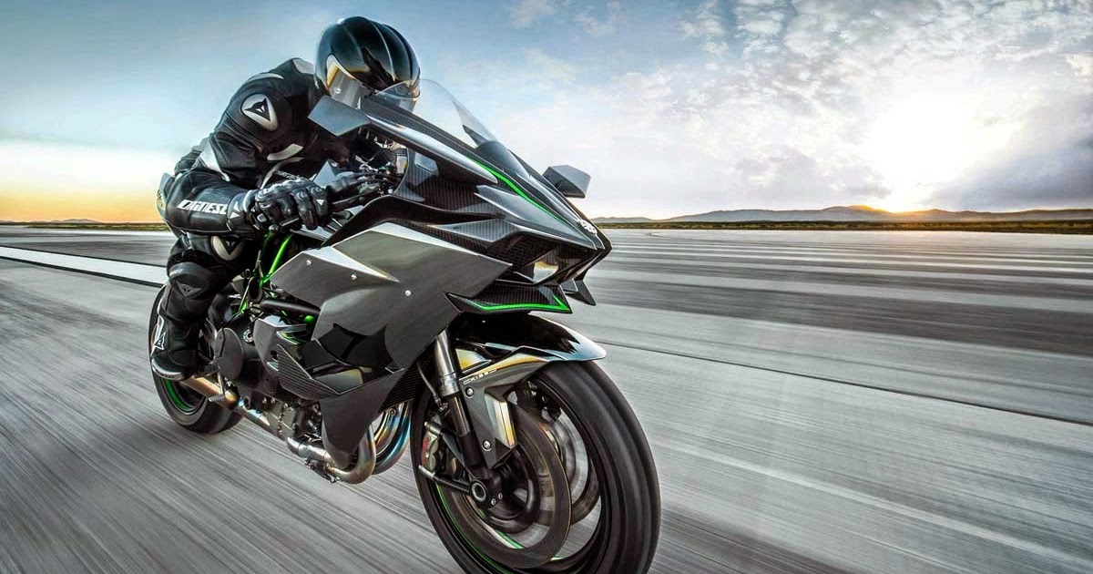 motorcycle and bike review 2015 kawasaki ninja h2r side front view in