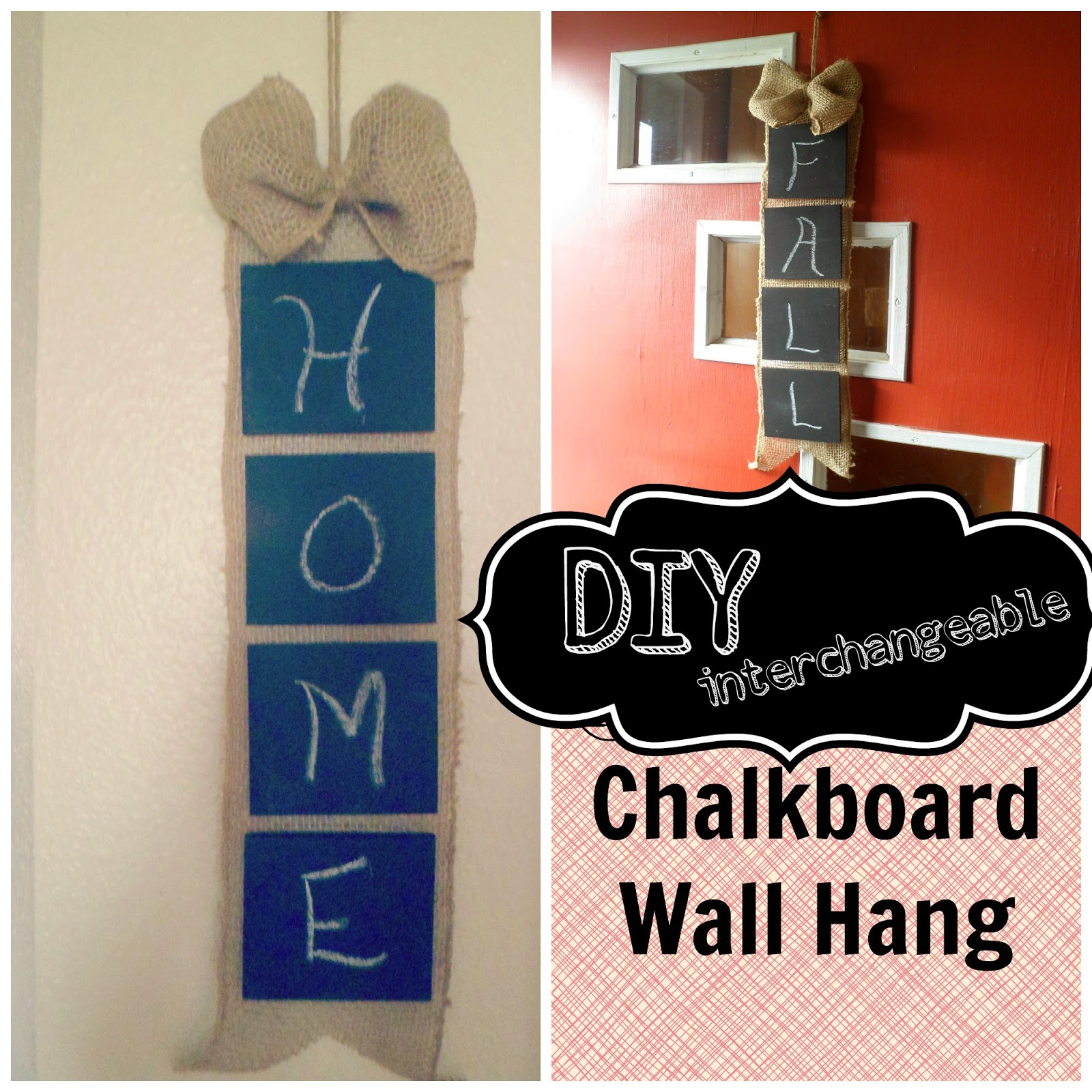 DIY Chalkboard Wall hanging Sabrina Sandoval