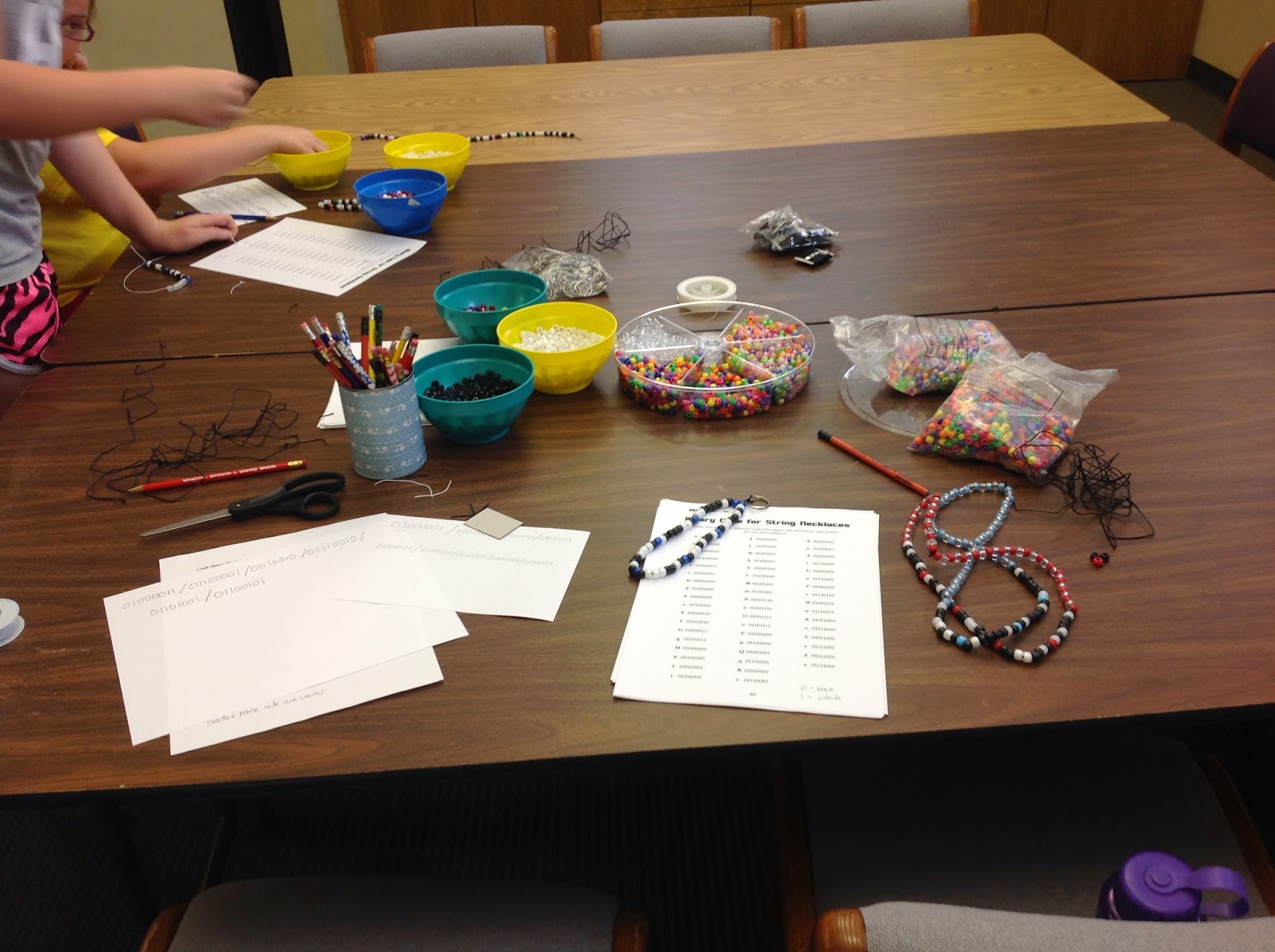 The Lion is a Bookworm Craft Binary Code Bracelets/Necklaces/Keychains