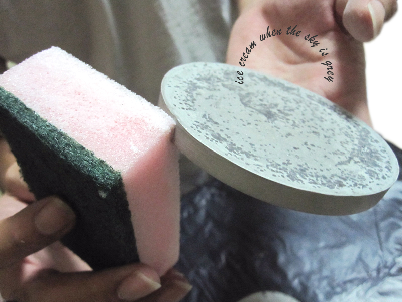 ice cream when the sky is grey DIY Tutorial How To Make Cement Coasters