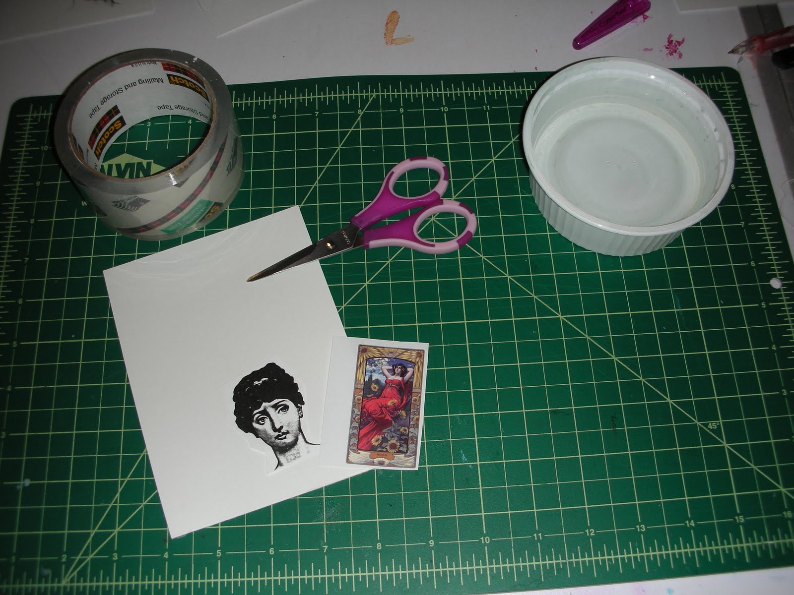 Suzanne I Am Transfering Images using Packing Tape