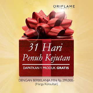 Daftar Member Oriflame Agustus 2015 - Program Belanja Berhadiah dengan  Minimal 299.000