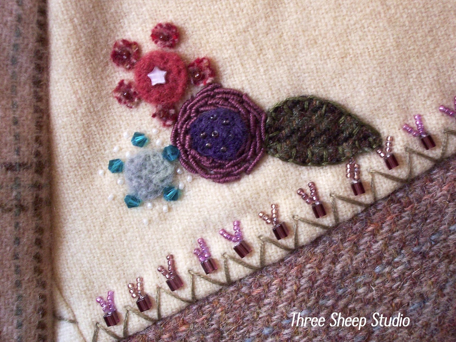 Three Sheep Studio Crazy Quilt Embellishment...