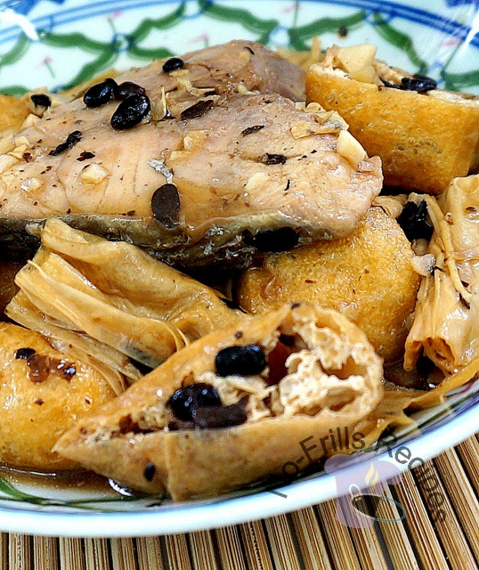 Braised Fish Fillet with Black Beans 豆豉焖鱼