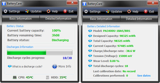 BatteryCare 0.9.25 Terbaru Gratis