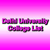 DU College List for 2015-16 Admission Delhi University