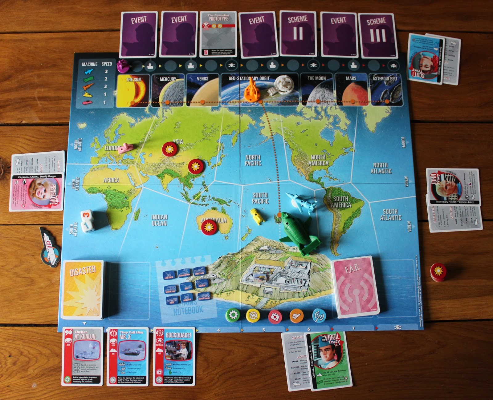 Random Nerdery Cardboard Thunderbirds Cooperative Board Game review