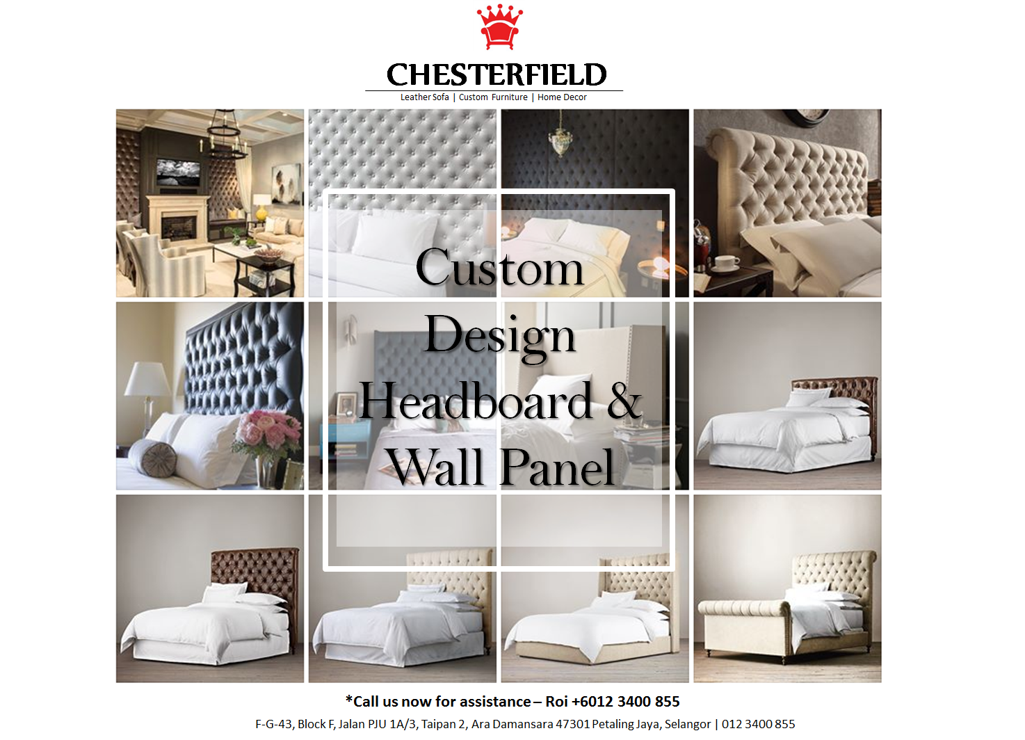 ROYALE CHESTERFIELD Customize Headboards & Wall Panels