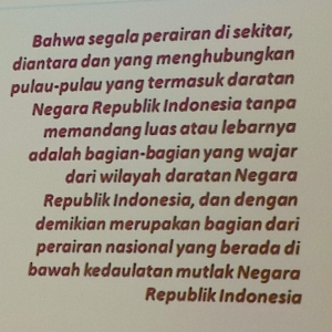 Catatan Kecil Deklarasi Djuanda Kemerdekaan Indonesia Seutuhnya
