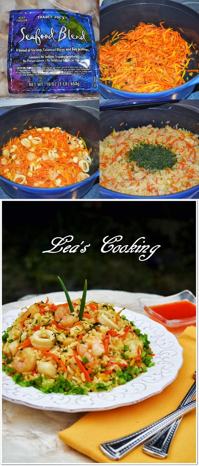 Lea's Cooking "Seafood Blend Rice Pilaf"