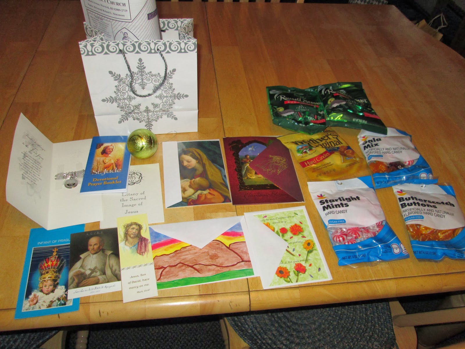 Christmas Gift Bags for Shutins. Caring for Elderly Parents